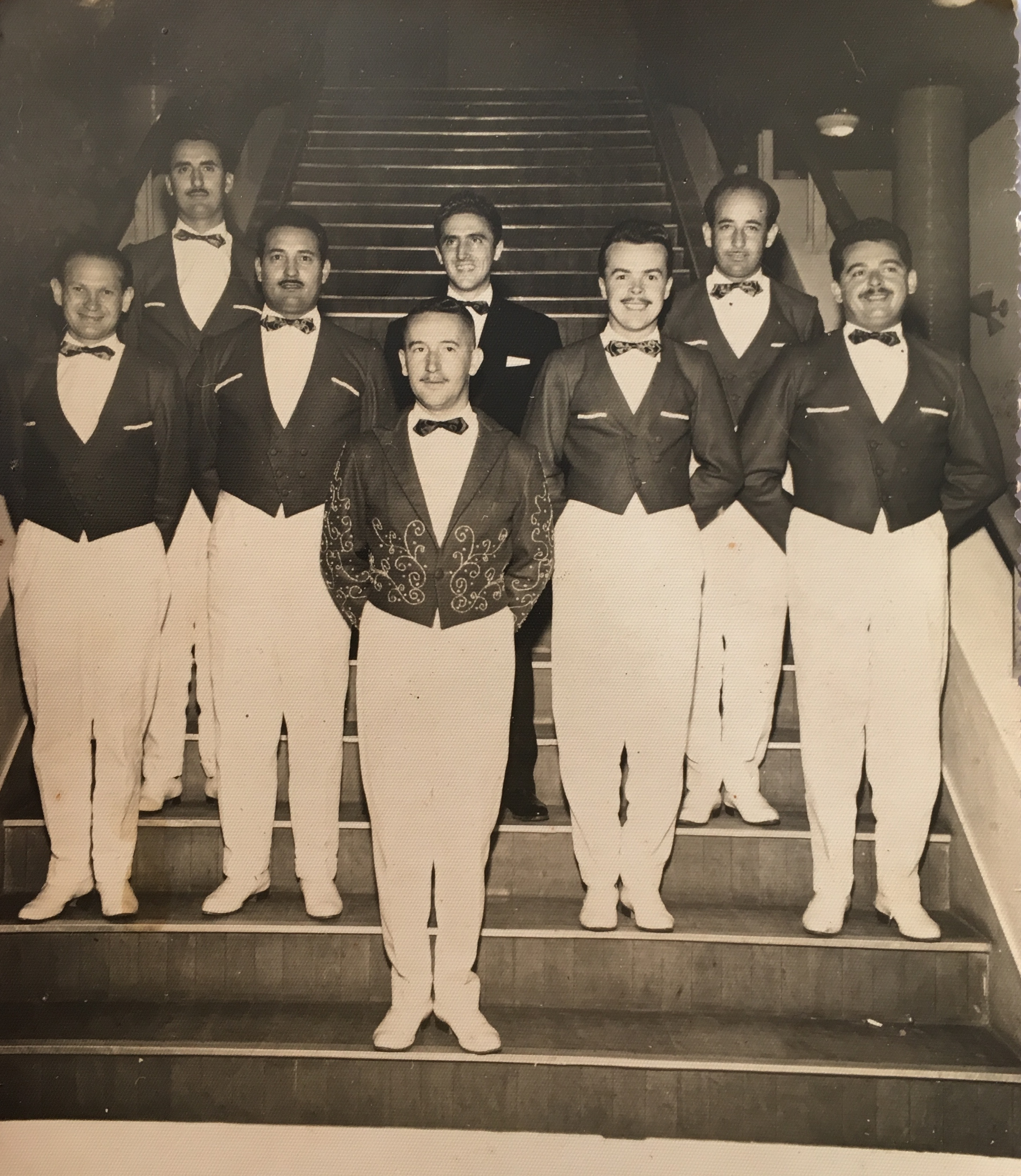 Jazz Típica Ideal no Clube do Comércio na década de 1950 com Paulo Kameneff, João Ramos, Agenor Ramos, Oswaldo Engel, Renato Mársico, Francisco Basso Dias e Dorival Cunha