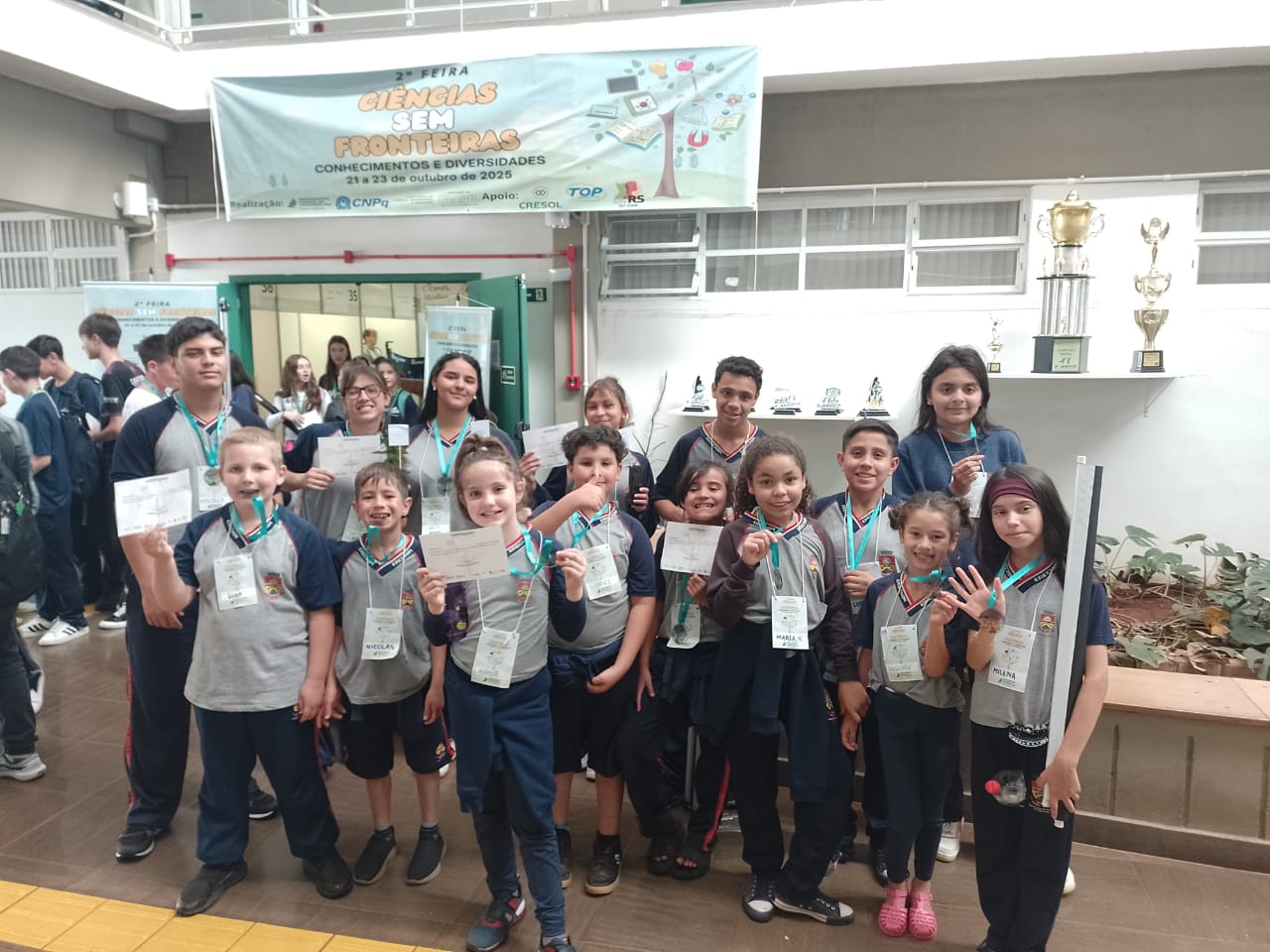 Durante os três dias de evento, os estudantes da EMEF Cristo Rei apresentaram seus projetos a avalia