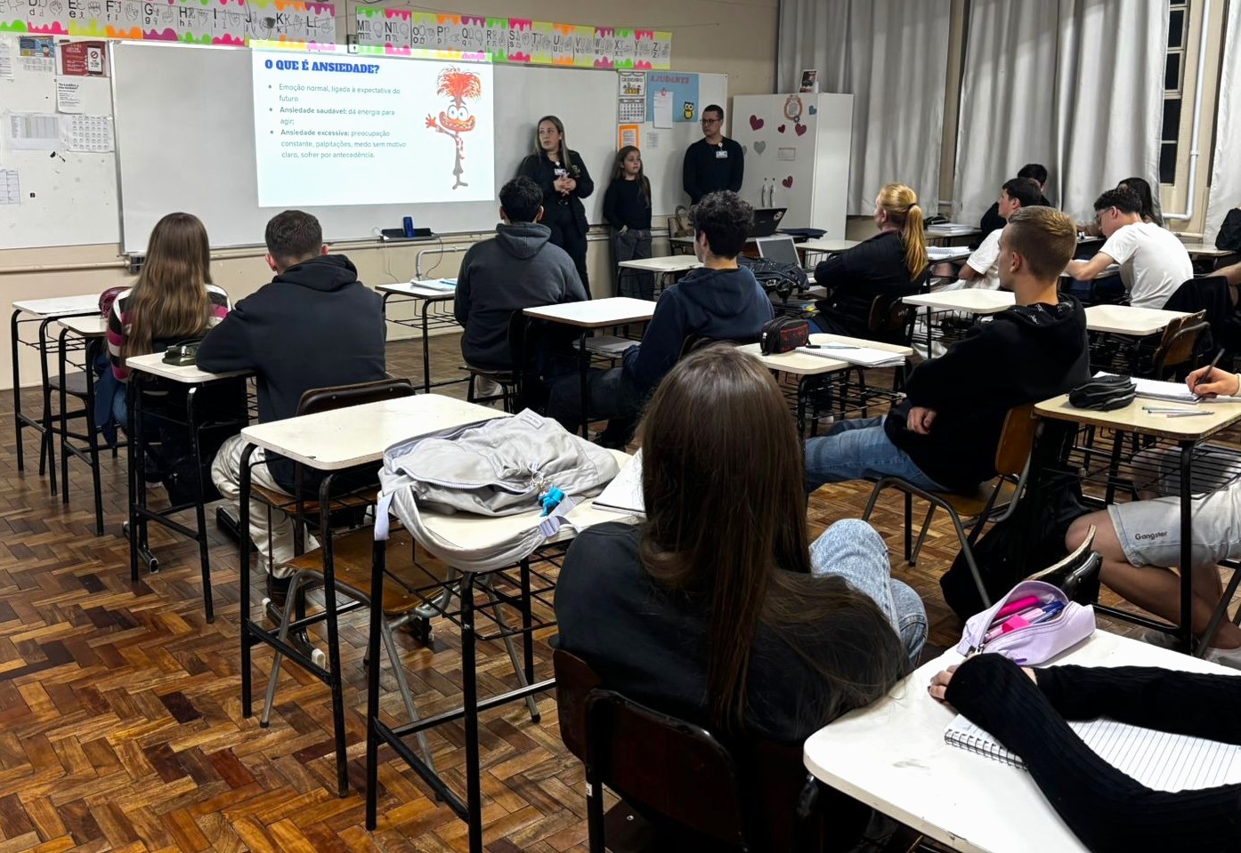 Ação foi desenvolvida com estudantes do 2º ano do EM da Escola IMLAU