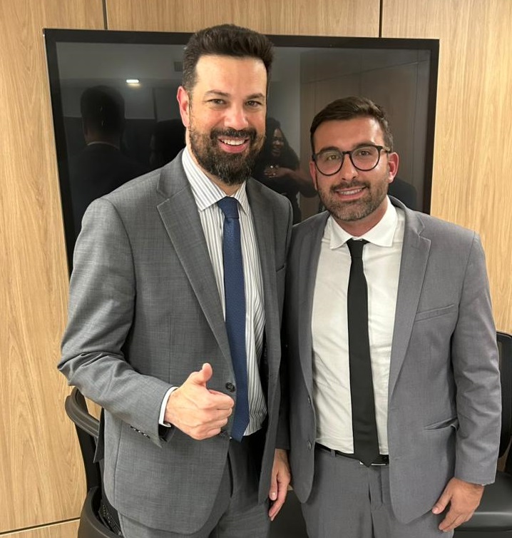 Presidente da Câmara de Erechim, Fifo Parenti, cumpre agenda em Brasília e trata sobre saneamento bá