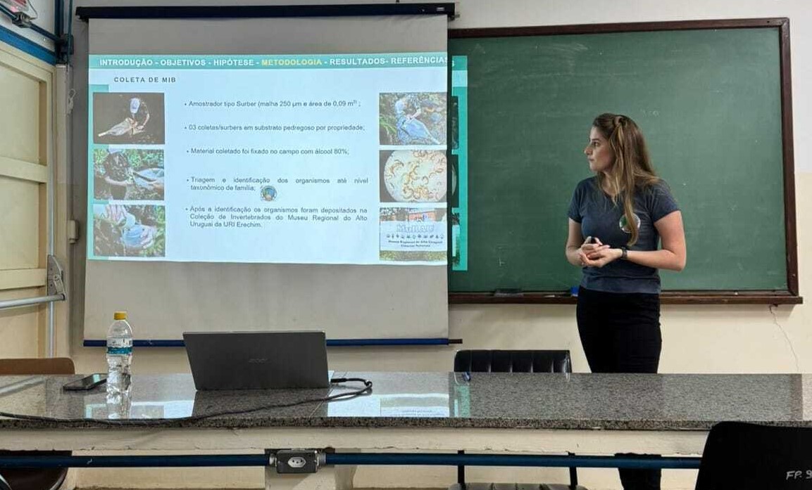 Mestranda em Ecologia da URI, Caciane Larissa Rauch