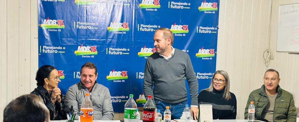MDB de Erechim reafirma apoio a Gabriel Souza e Fifo Parenti